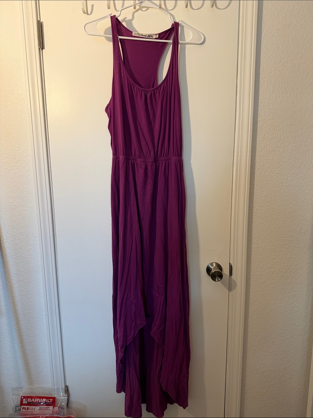 Women's Sleeveless Purple Maxi Dress